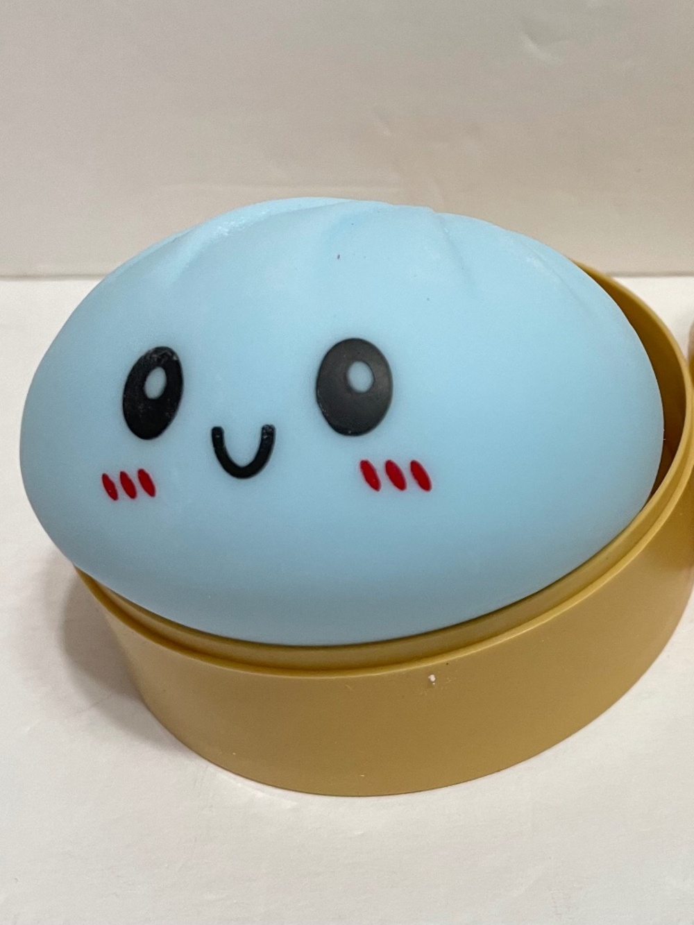 Rainbow Mystery Dumpling Squishy Bun Viral 3.5”Large NEW SEALED Crazy Fun-Blue